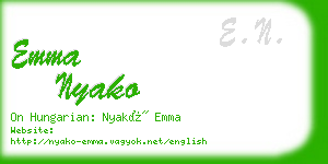 emma nyako business card